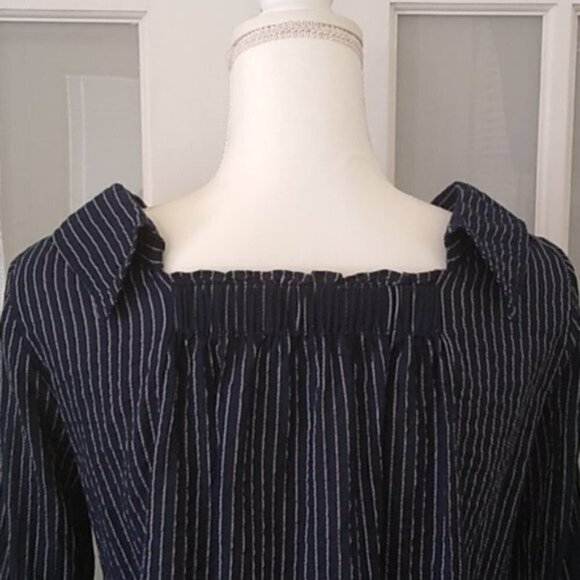 Farrow Navy Bell Sleeve Top From Need Supply - Picture 8 of 13